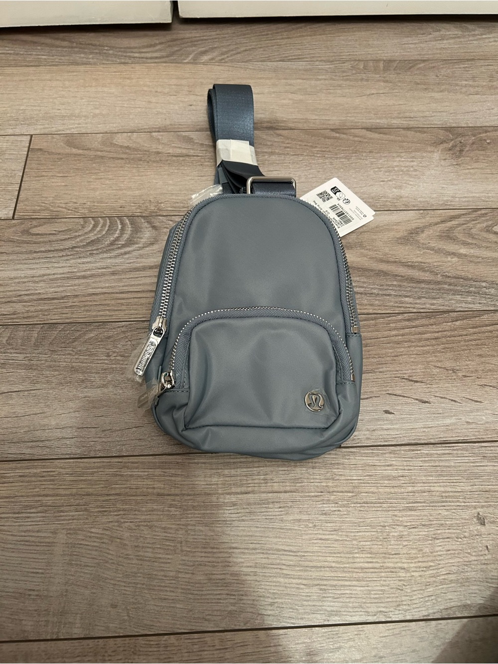 NWT: Lululemon athletica Sage Blue Everywhere Small Sling Bag Nylon Sold OUT